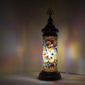 Table Lamp Handmade Turkish Mosaic  Lamp Tower